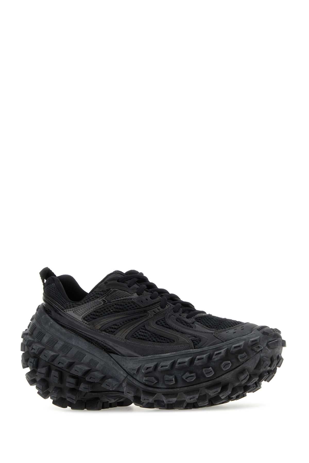 Balenciaga Women Black Nylon And Mesh Bouncer Sneakers