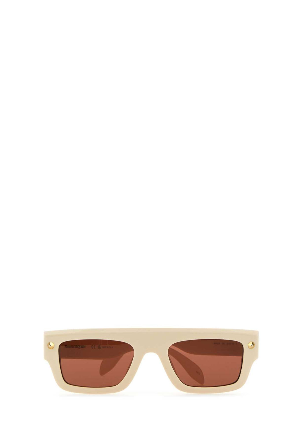 Alexander Mcqueen Women Ivory Acetate Sunglasses