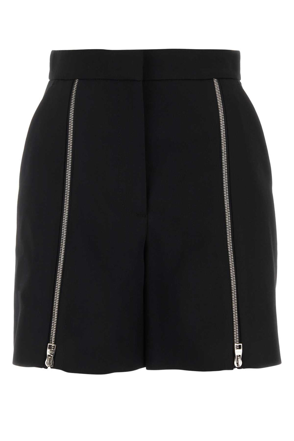 Alexander Mcqueen Women Black Wool Shorts
