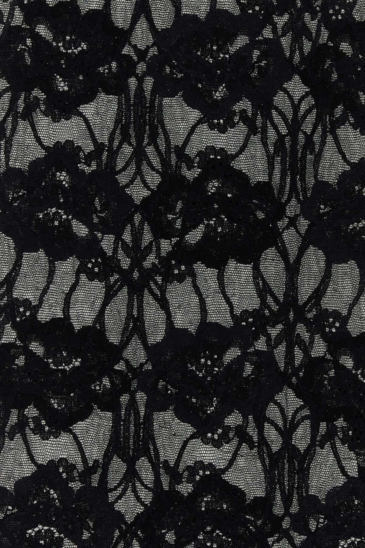 Saint Laurent Women Black Lace Collant