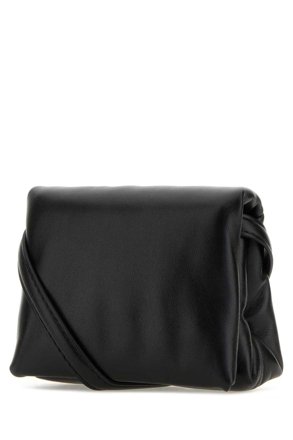 Marni Women Black Leather Mini Prisma Clutch