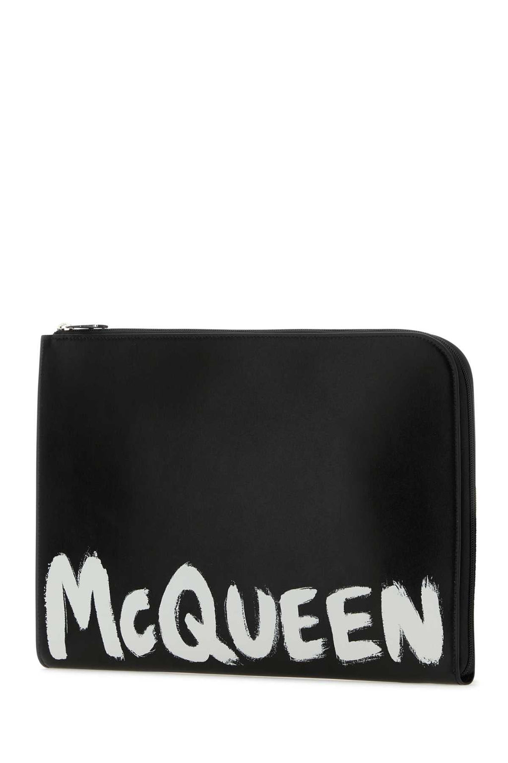 Alexander Mcqueen Men Black Leather Document Holder