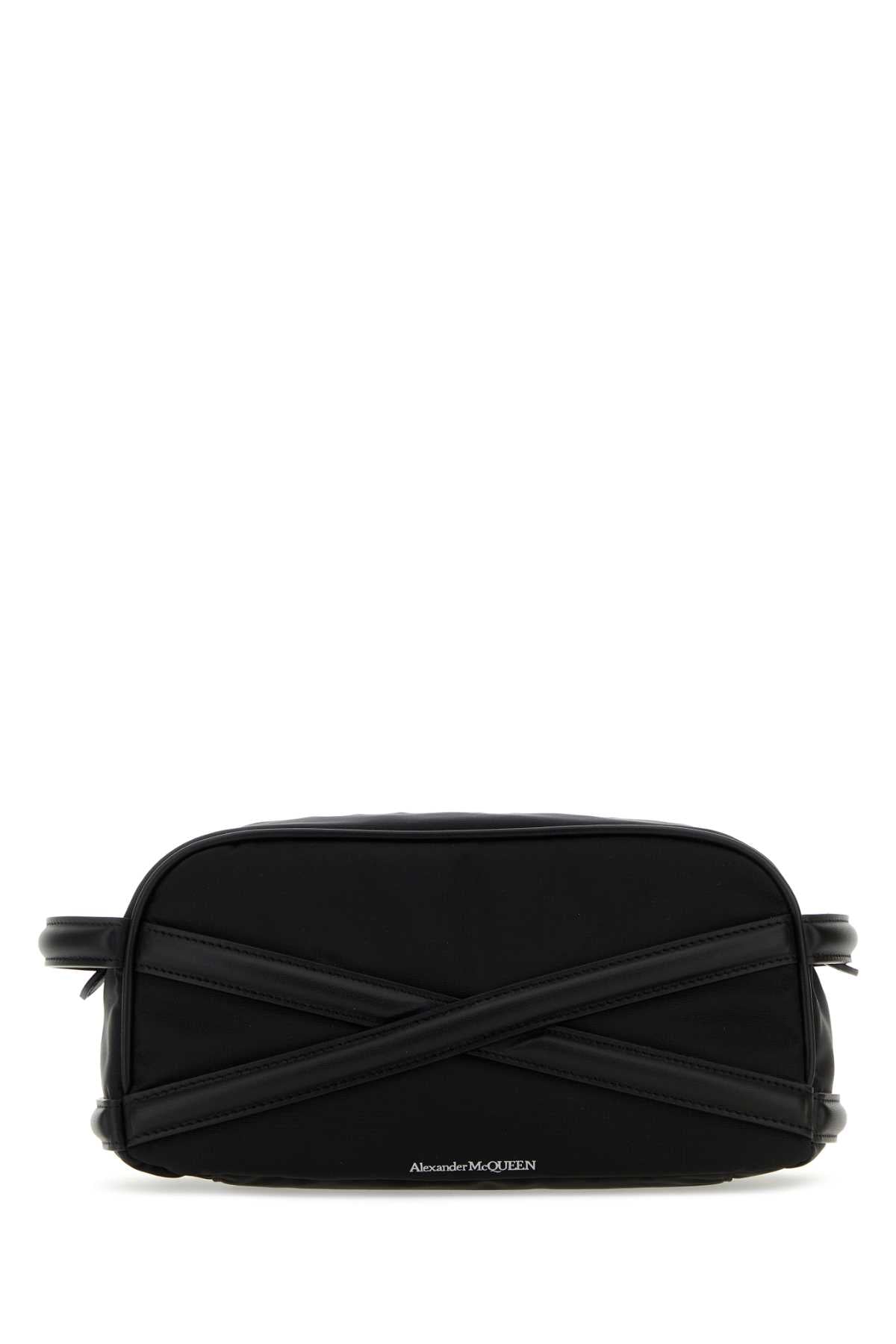 Alexander Mcqueen Men Black Fabric Beauty Case