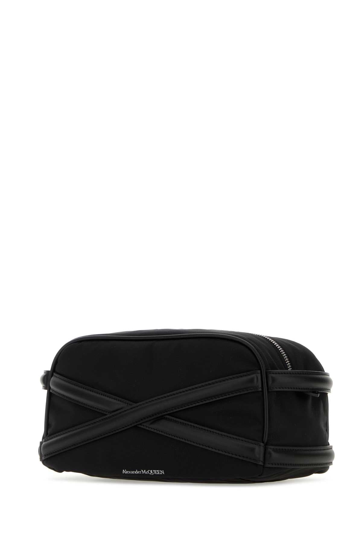 Alexander Mcqueen Men Black Fabric Beauty Case