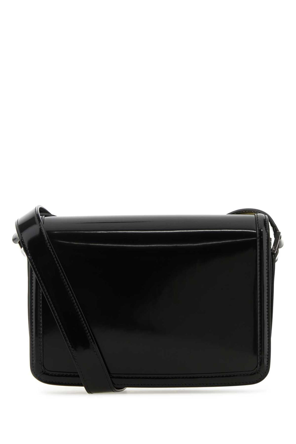 Saint Laurent Men Black Leather Solferino Medium Crossbody Bag