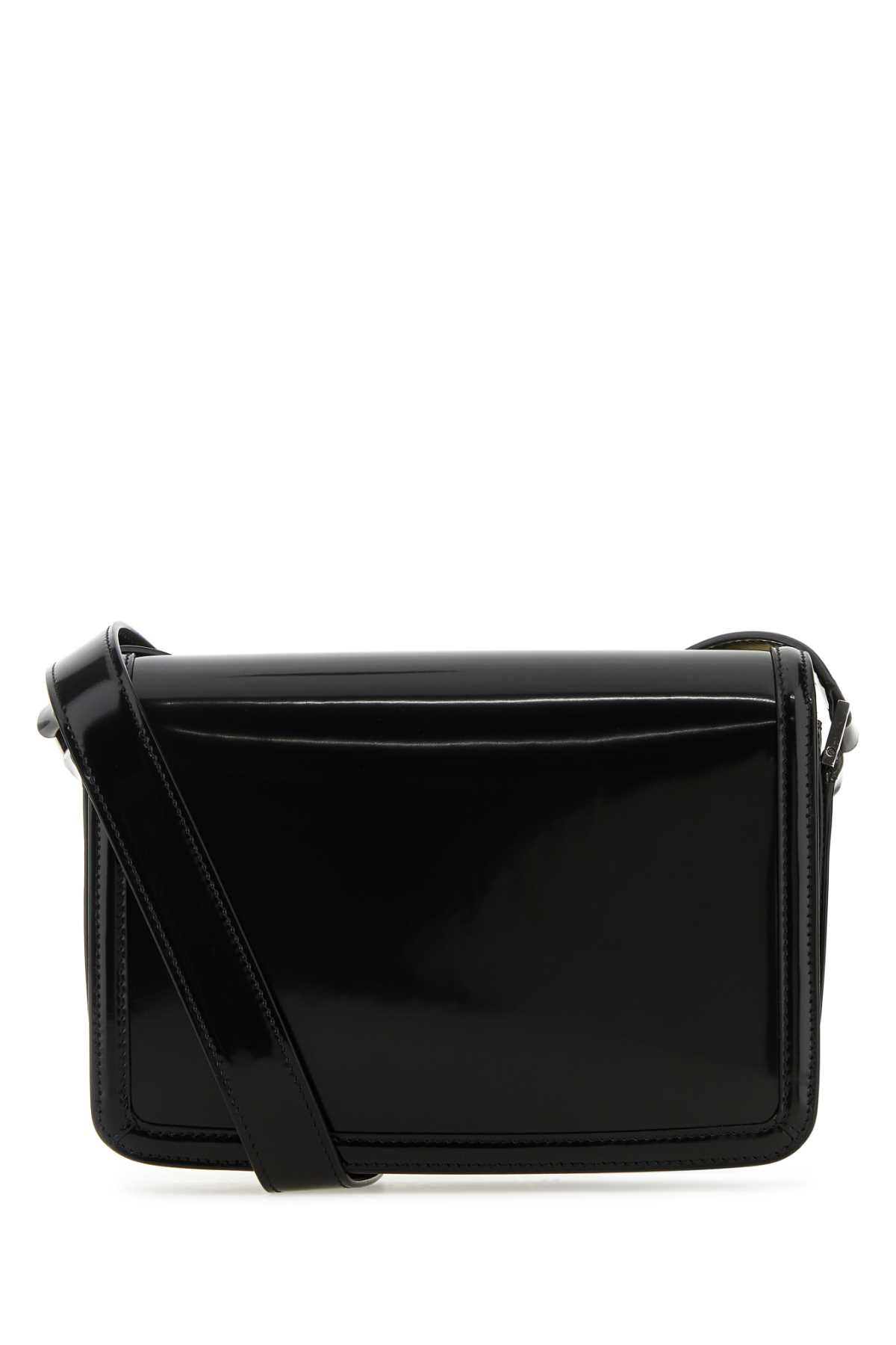 Saint Laurent Men Black Leather Solferino Medium Crossbody Bag