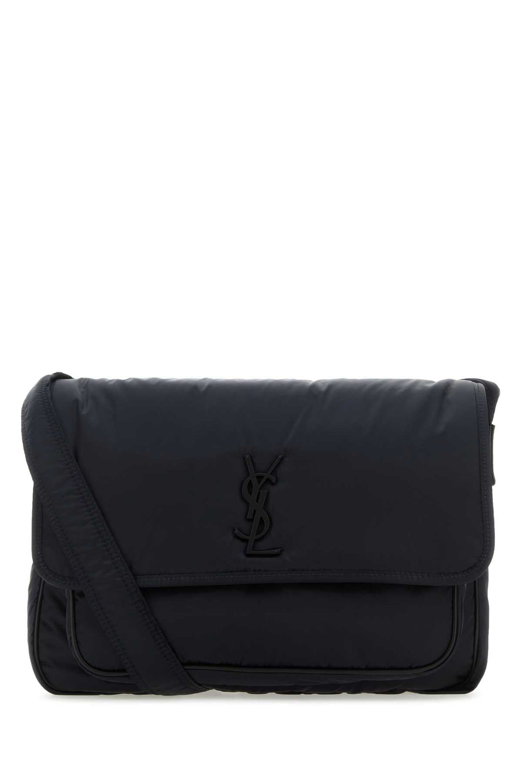 Saint Laurent Men Dark Blue Nylon Niki Crossbody Bag
