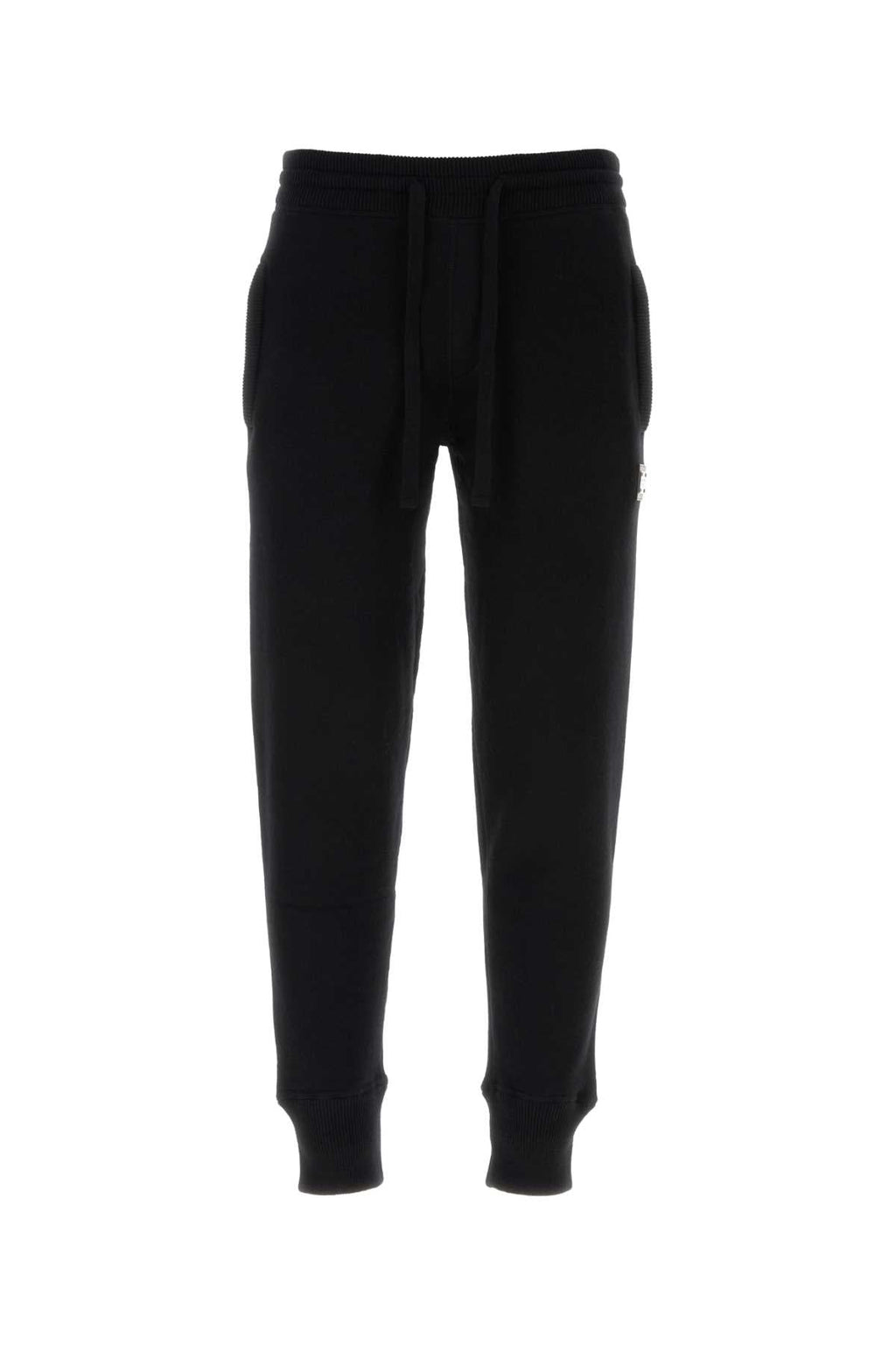 Dolce & Gabbana Men Black Wool Blend Joggers
