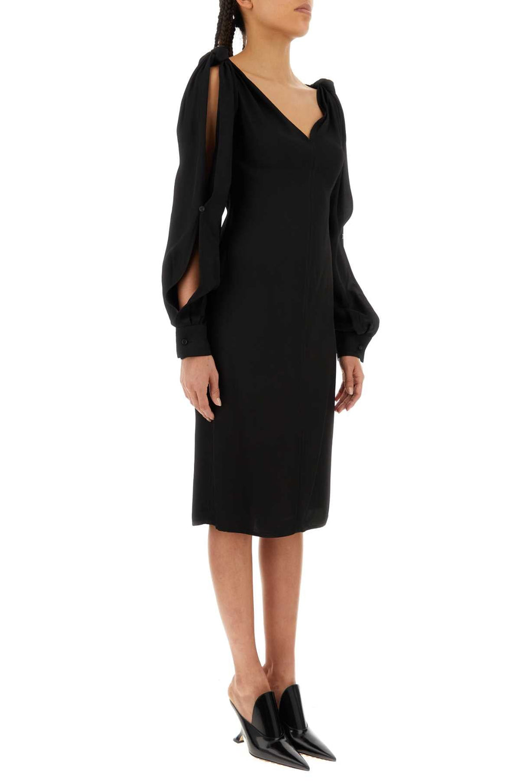 Bottega Veneta Women Black Viscose Dress