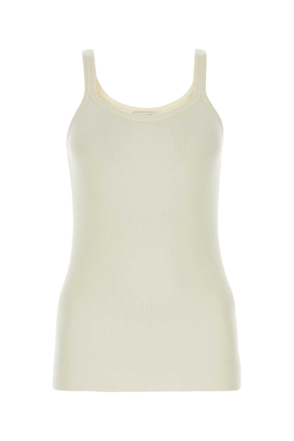 Bottega Veneta Women Ivory Wool Tank Top