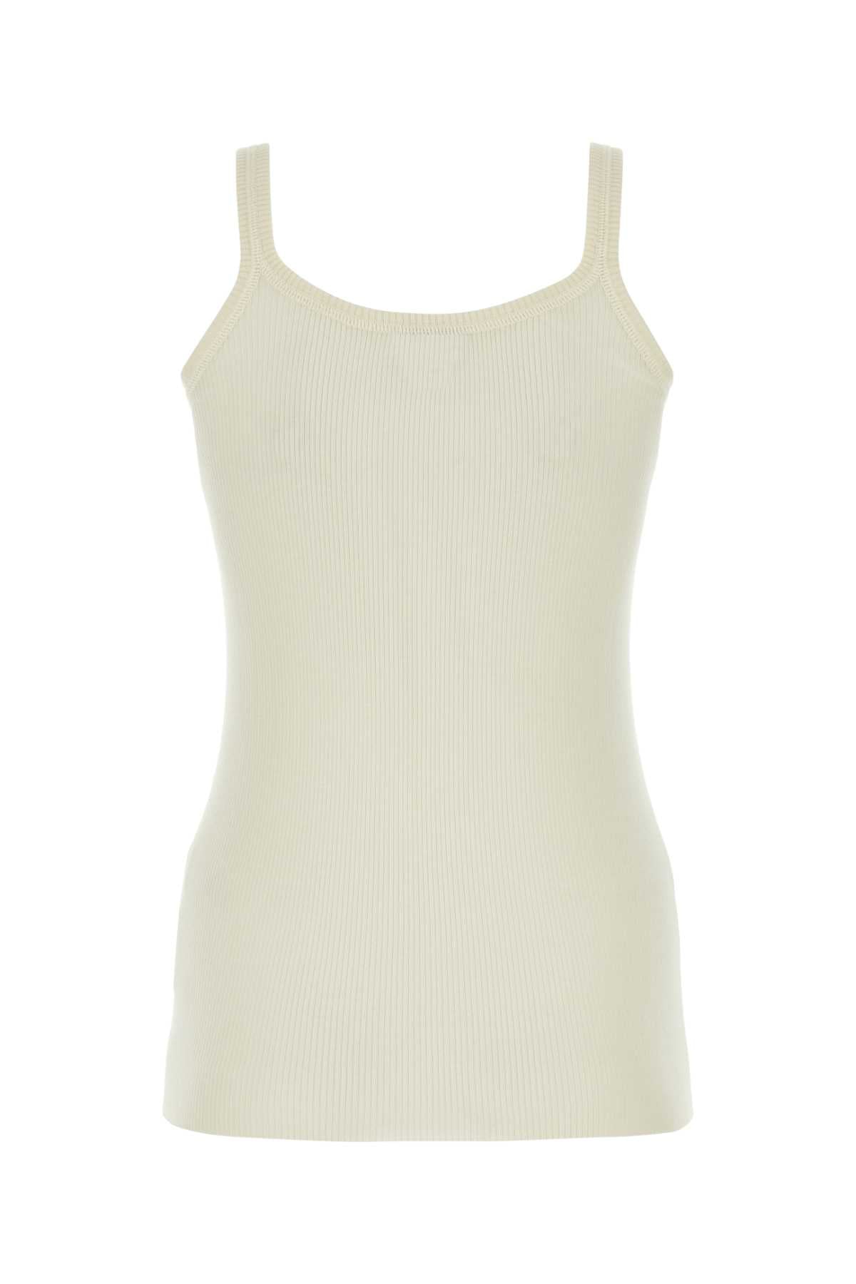 Bottega Veneta Women Ivory Wool Tank Top