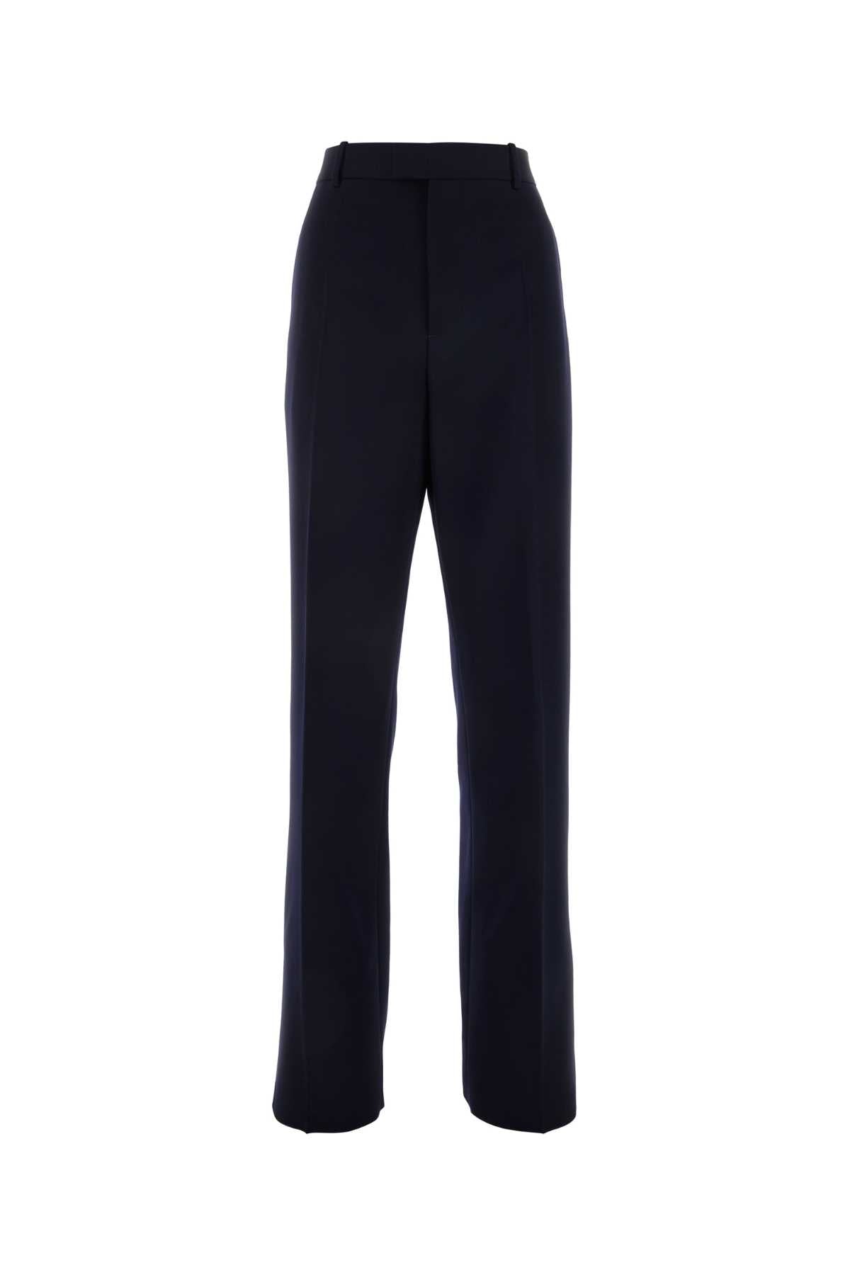 Bottega Veneta Women Dark Blue Wool Pant