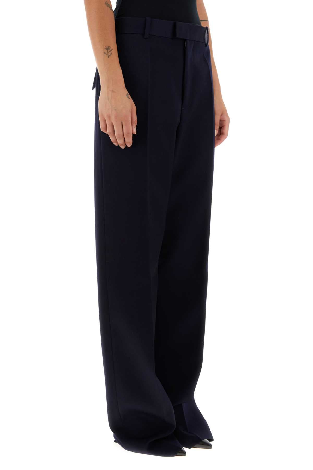 Bottega Veneta Women Dark Blue Wool Pant