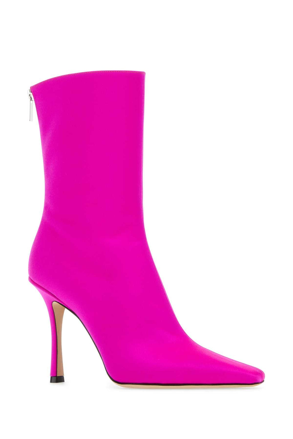 Jimmy Choo Women Fuchsia Satin Ankle Boots