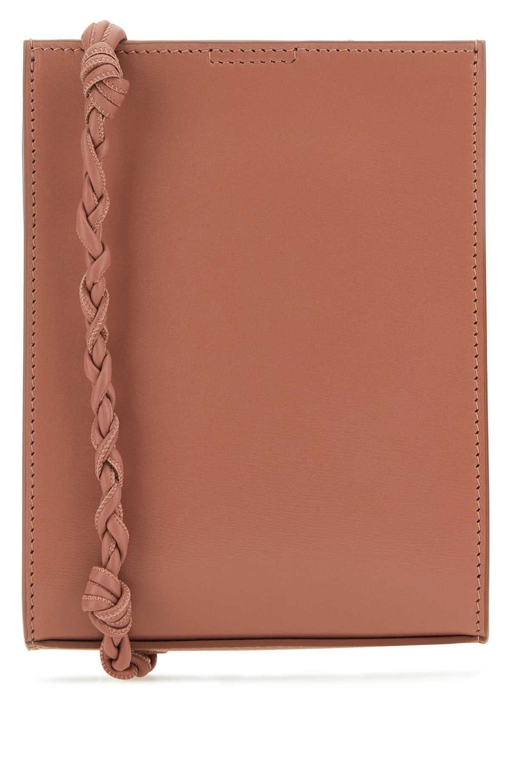 Jil Sander Women Dark Pink Leather Small Tangle Shoulder Bag