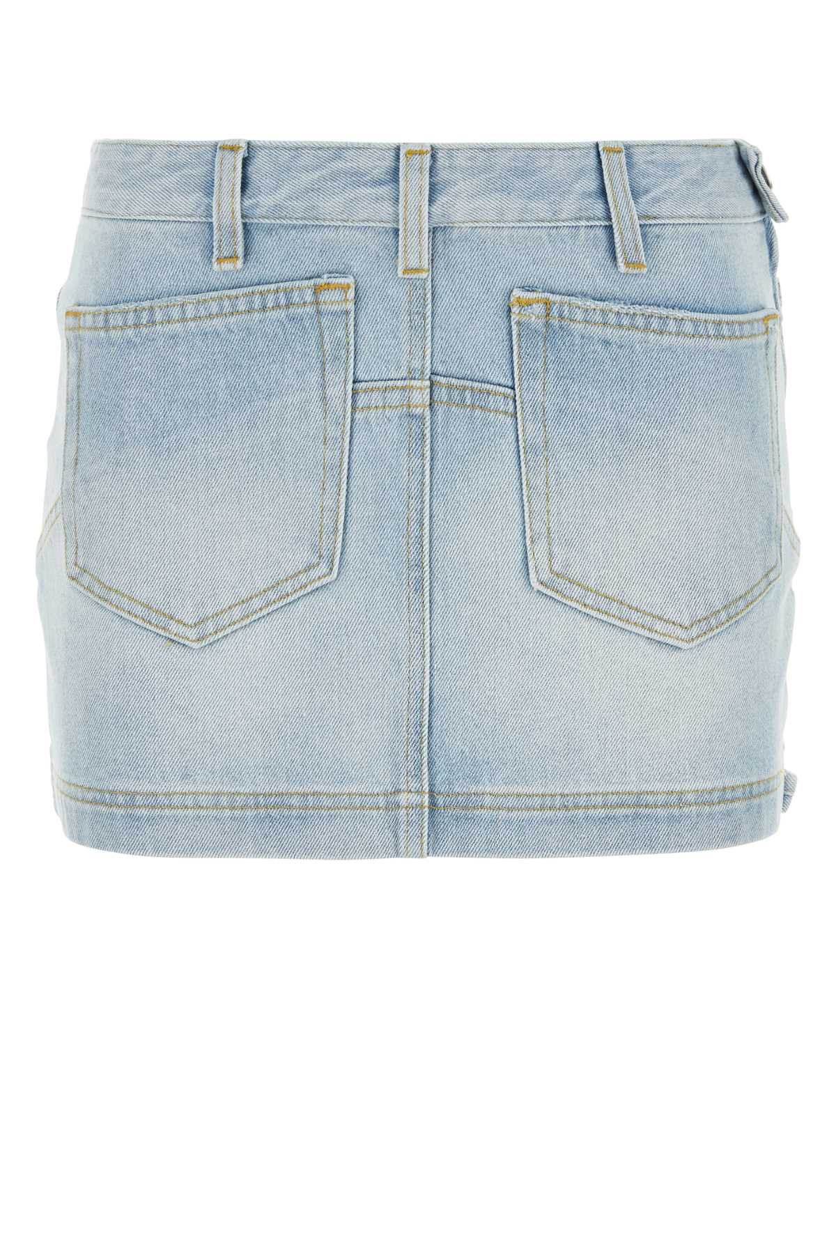 The Attico Women Denim Mini Skirt