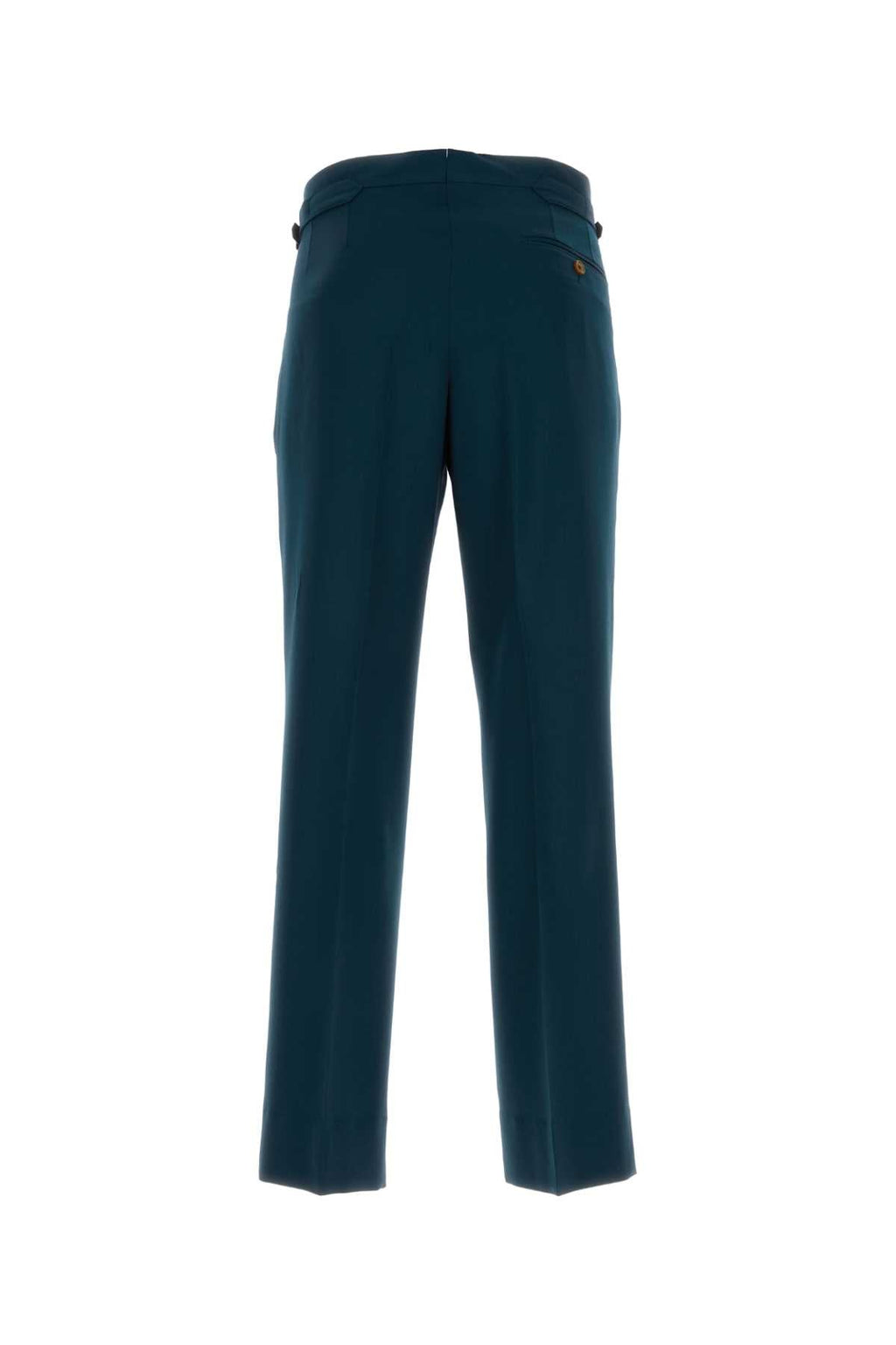 Vivienne Westwood Men Petrol Blue Wool Sang Pant