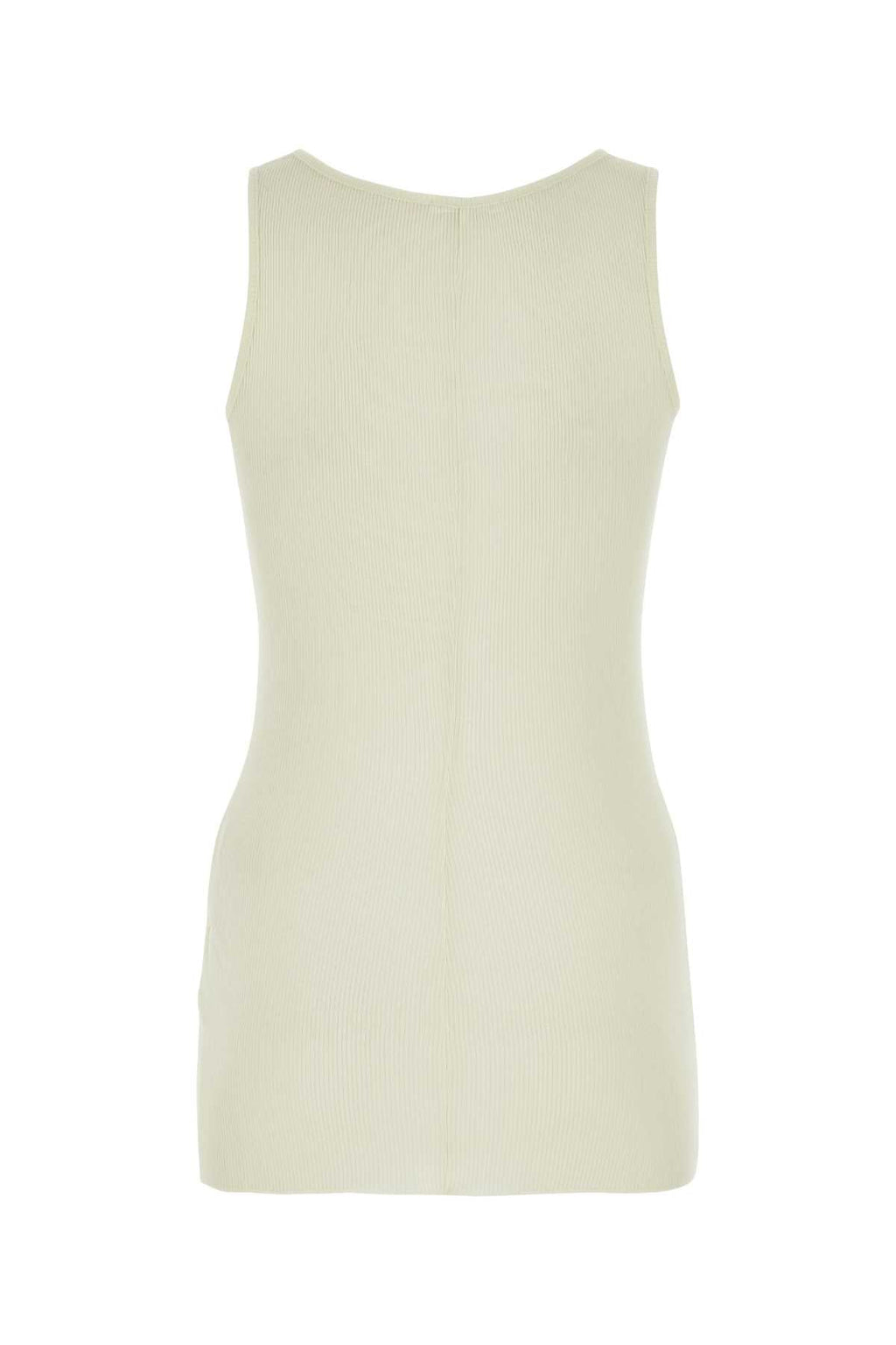 Ami Women Ivory Viscose Blend Tank Top