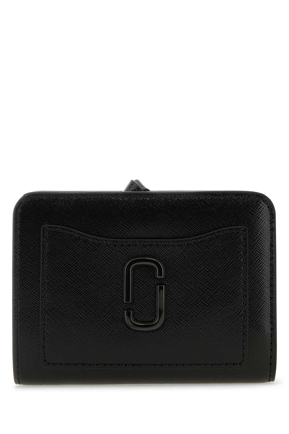 Marc Jacobs Women Black Leather Mini The Utility Snapshot Dtm Wallet