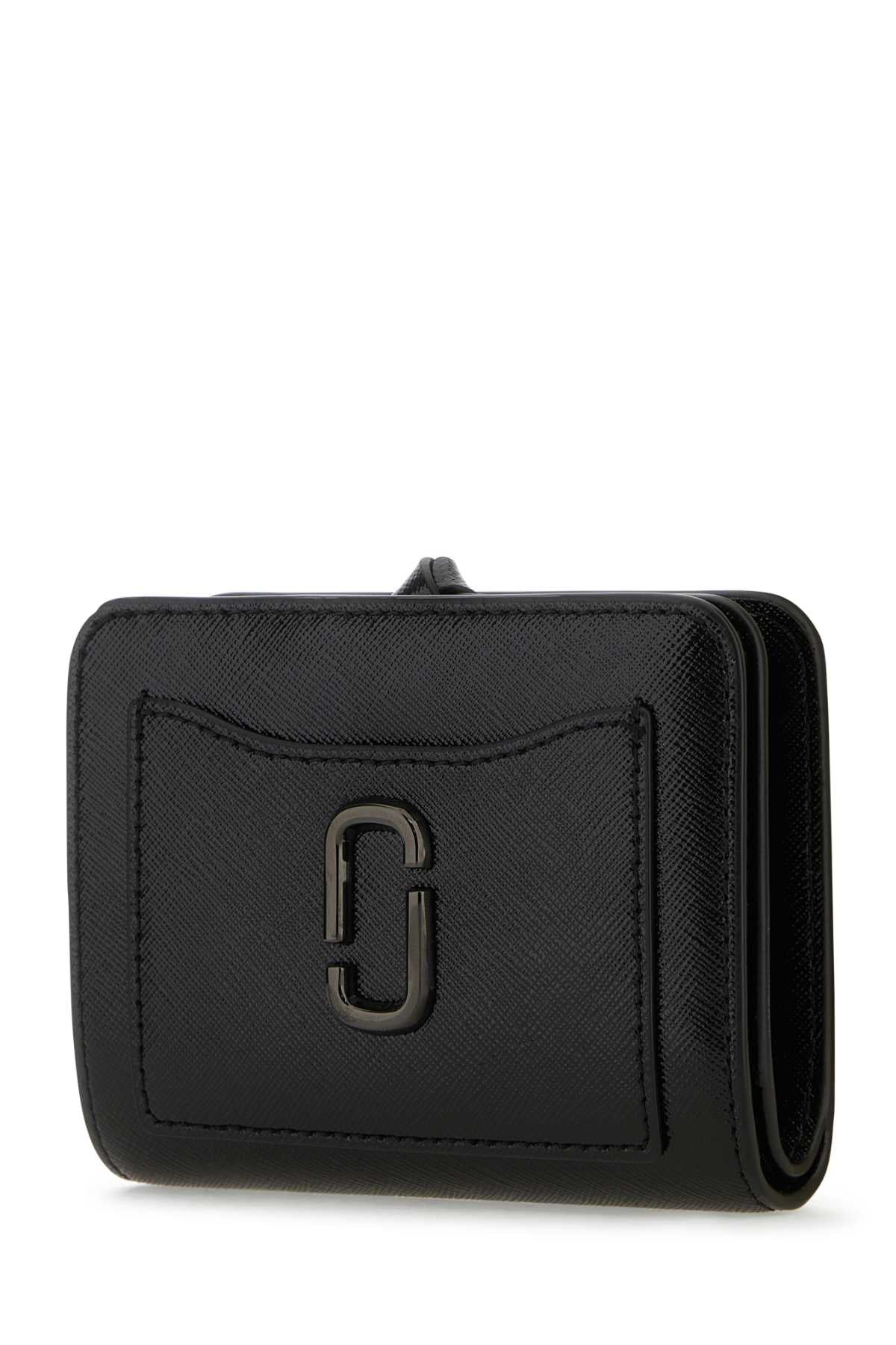 Marc Jacobs Women Black Leather Mini The Utility Snapshot Dtm Wallet