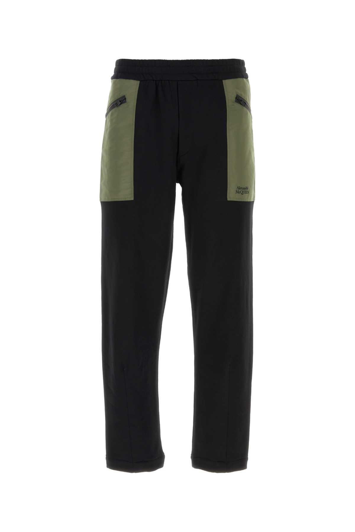 Alexander Mcqueen Men Black Cotton Pant