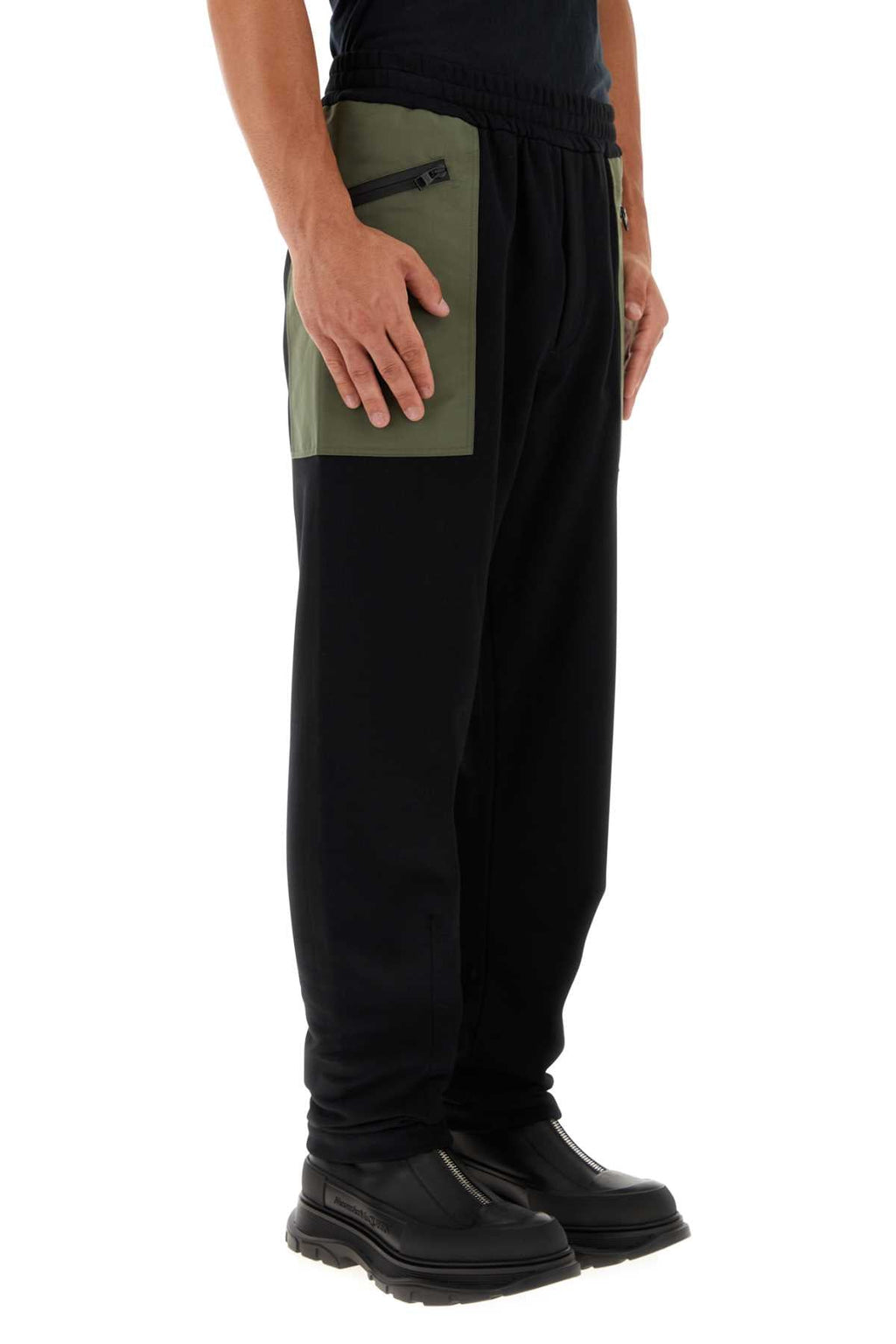 Alexander Mcqueen Men Black Cotton Pant