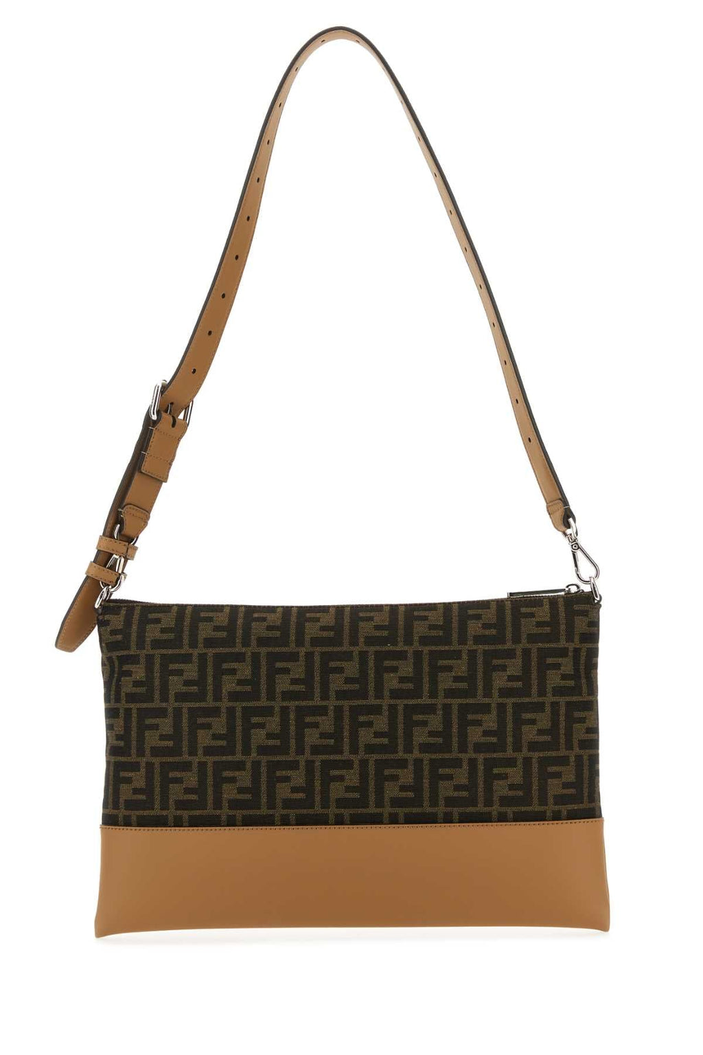 Fendi Men Embroidered Jacquard Crossbody Bag