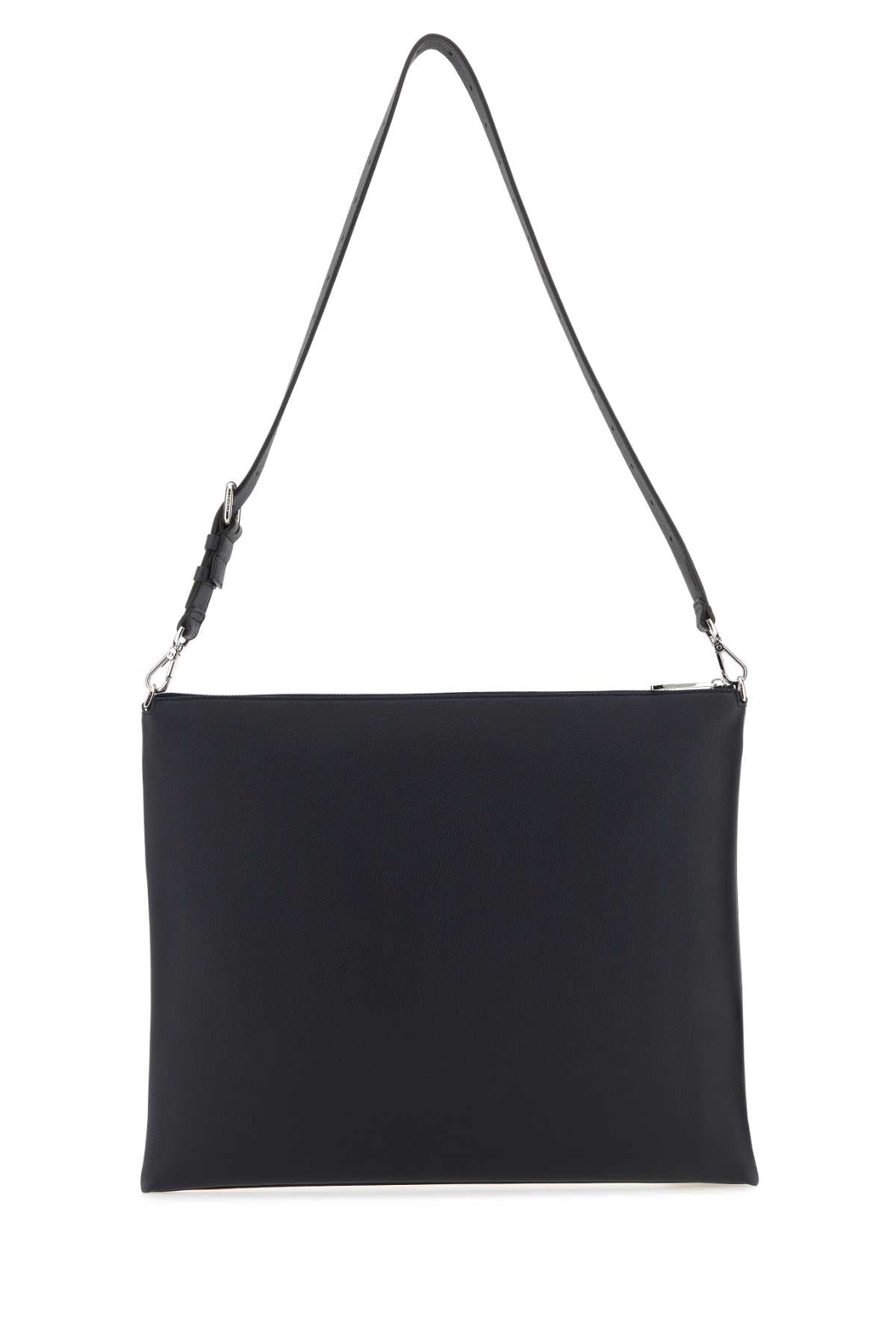 Fendi Men Midnight Blue Leather Fendi After Fendi Roma Shoulder Bag