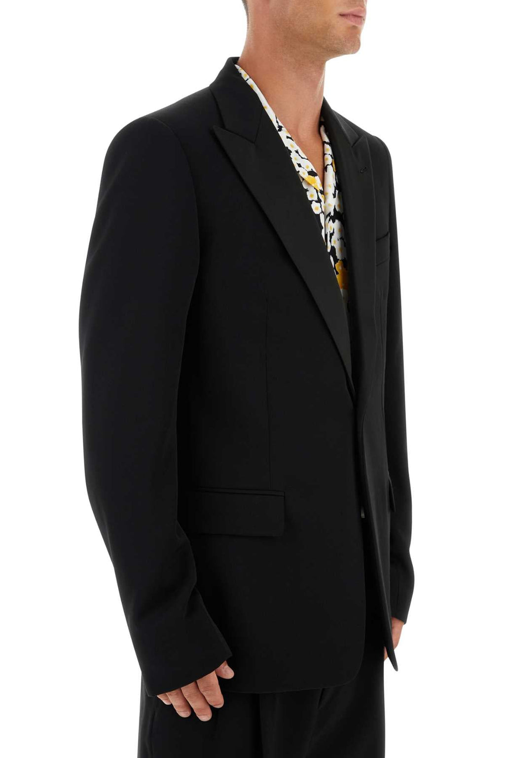 Lanvin Men Black Wool Blazer