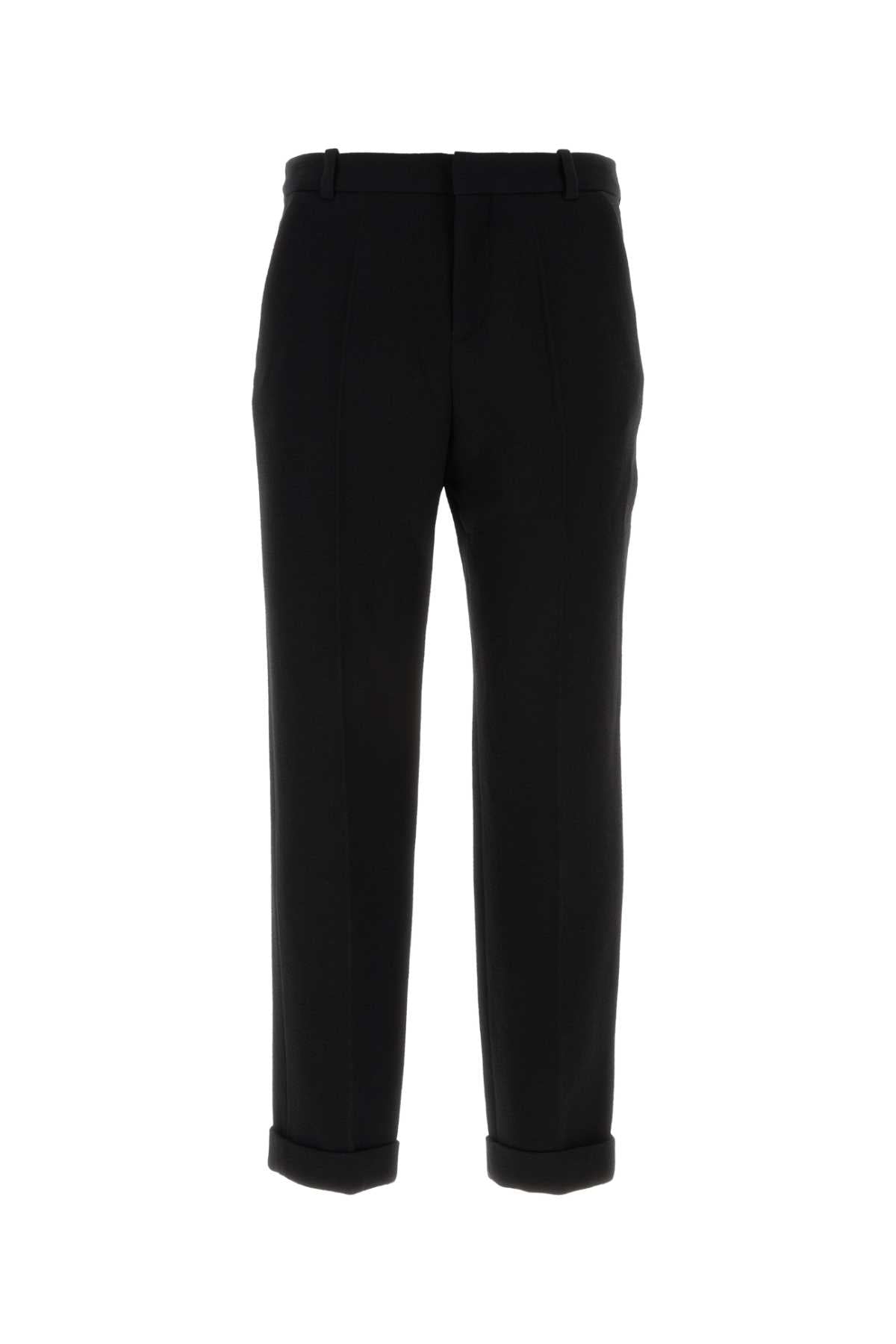 Balmain Men Black Wool Pant
