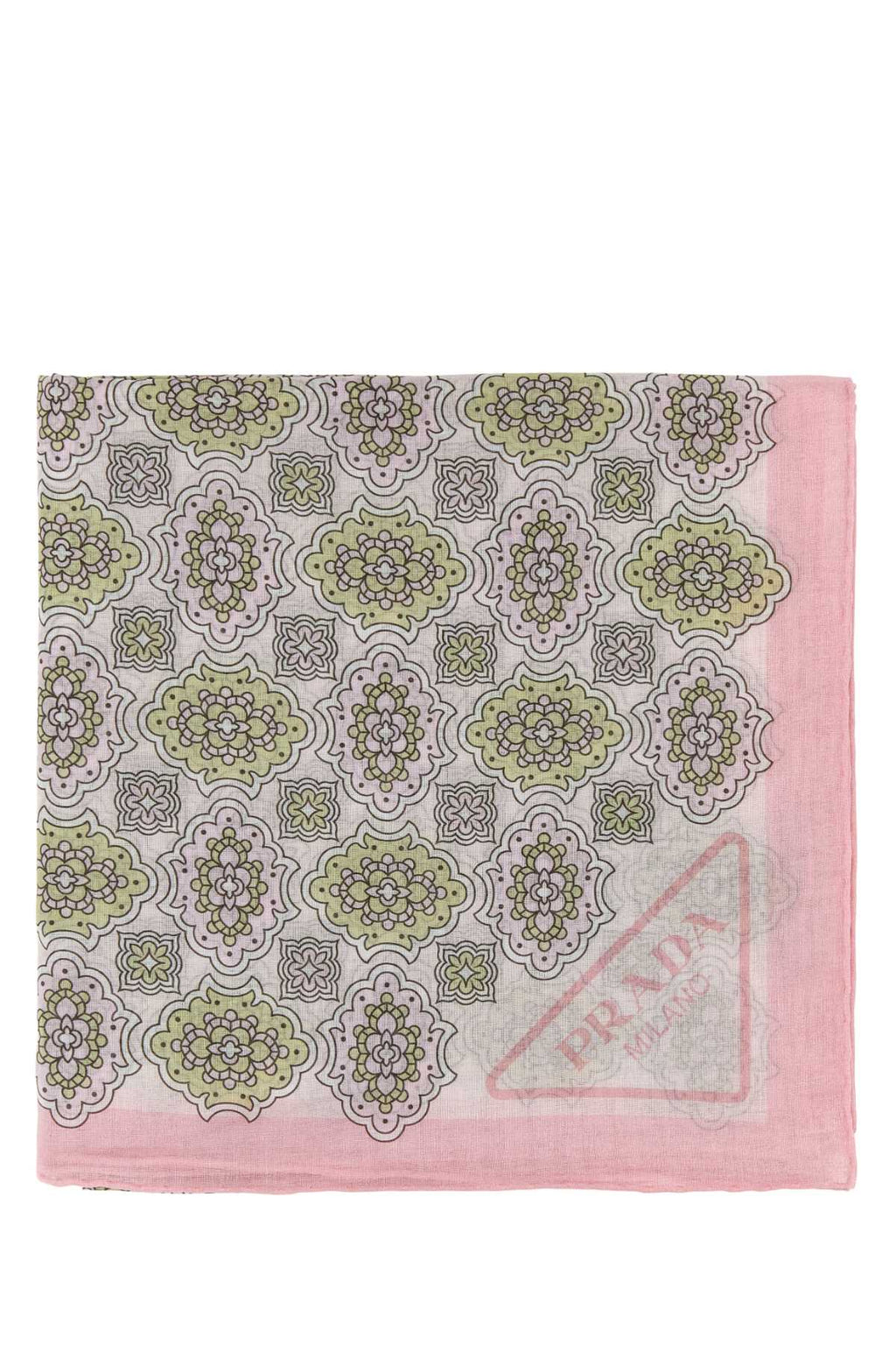 Prada Women Printed Cotton Foulard