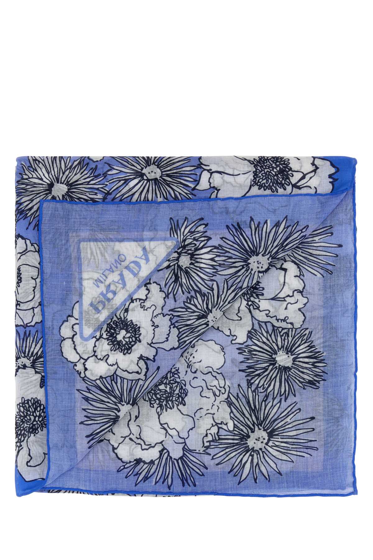 Prada Women Printed Cotton Foulard