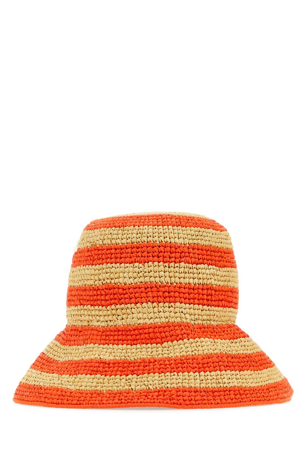 Prada Women Embroidered Raffia Bucket Hat