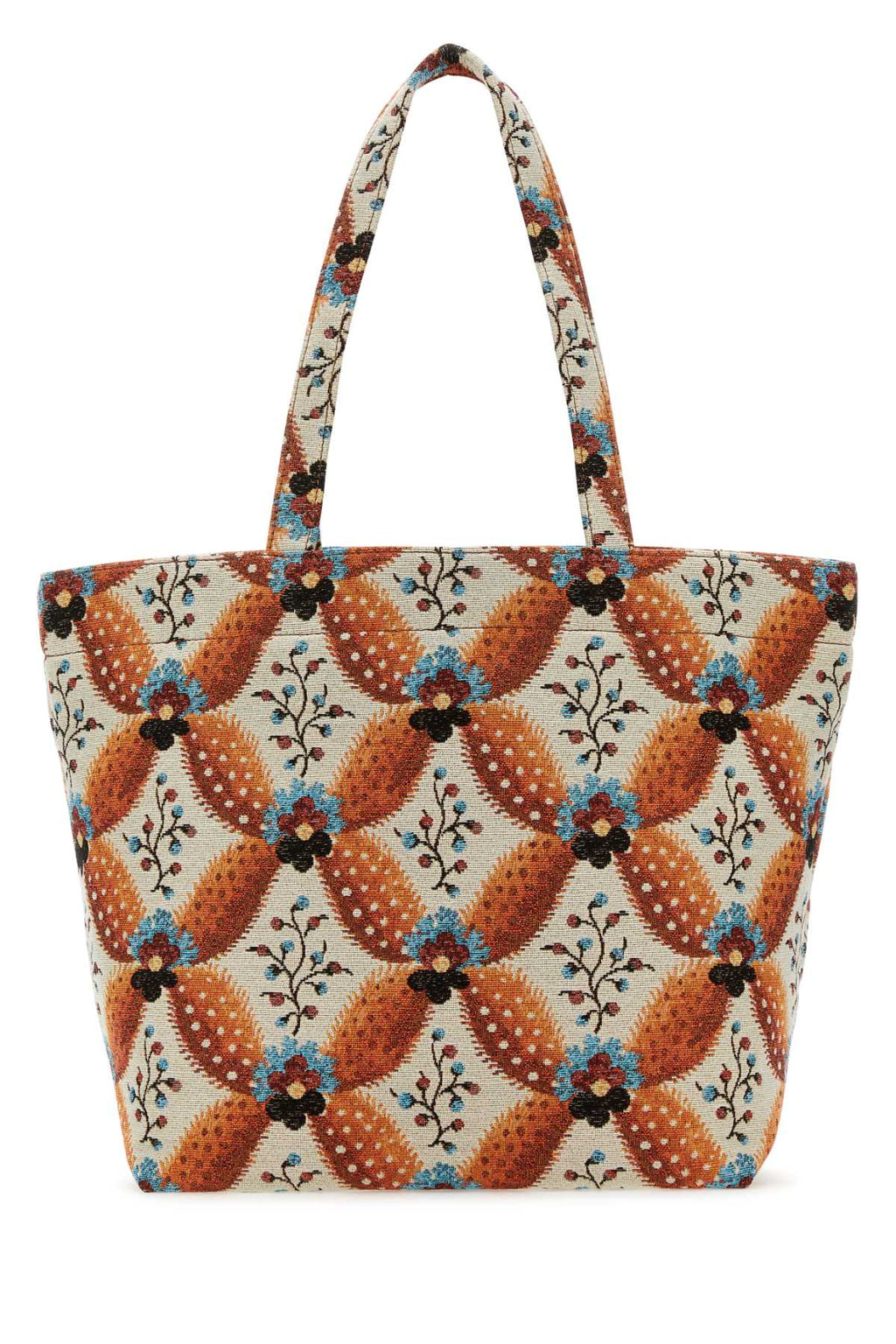 Etro Women Embroidered Canvas Medium Soft Trotter Shopping Bag