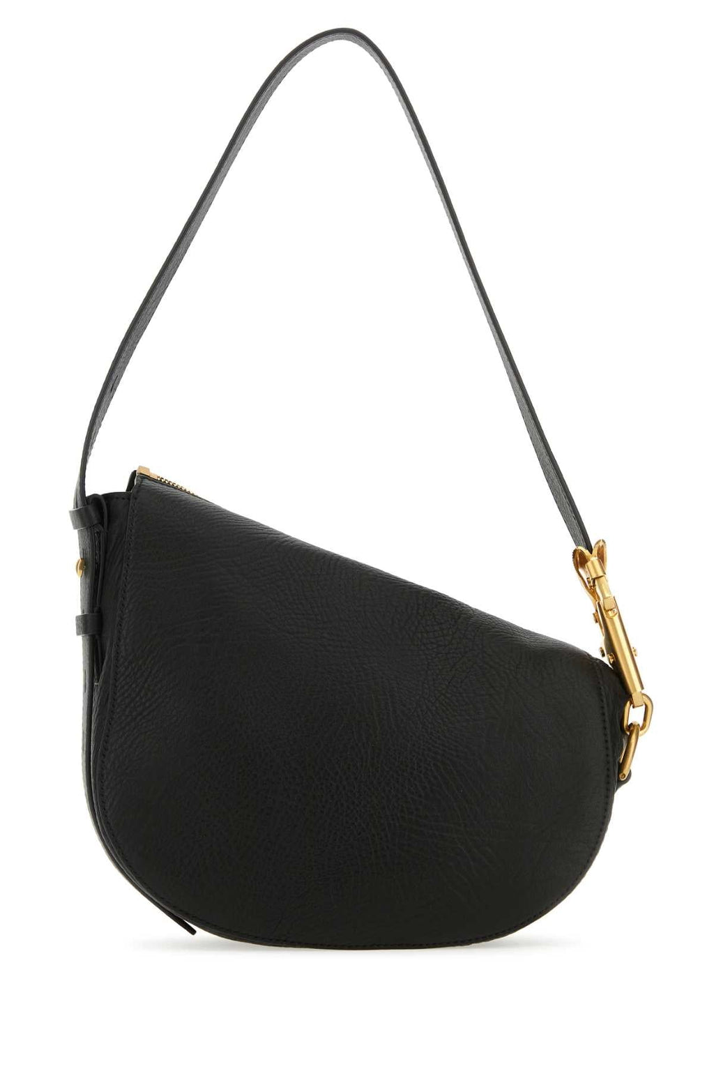 Burberry Women Black Leather Knight Small Shoulder Bag