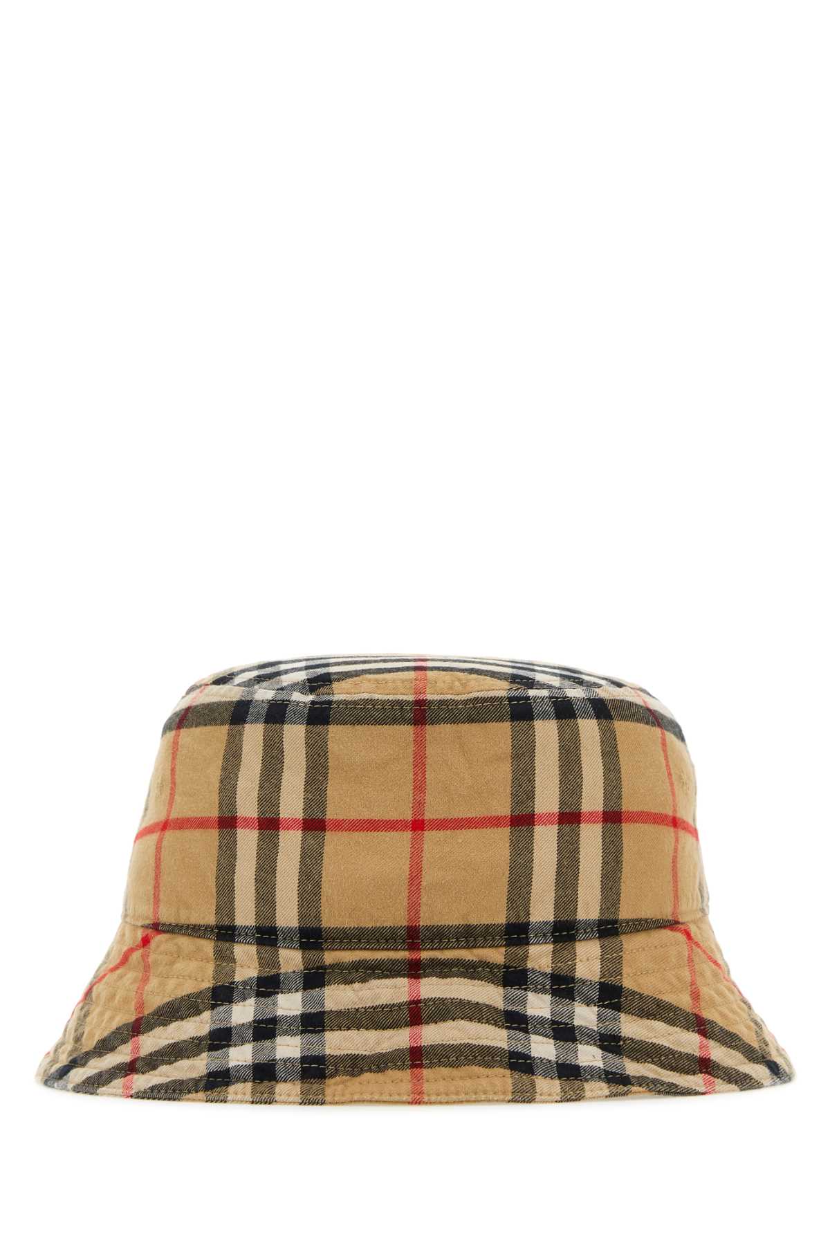 Burberry Men Embroidered Cotton Bucket Hat