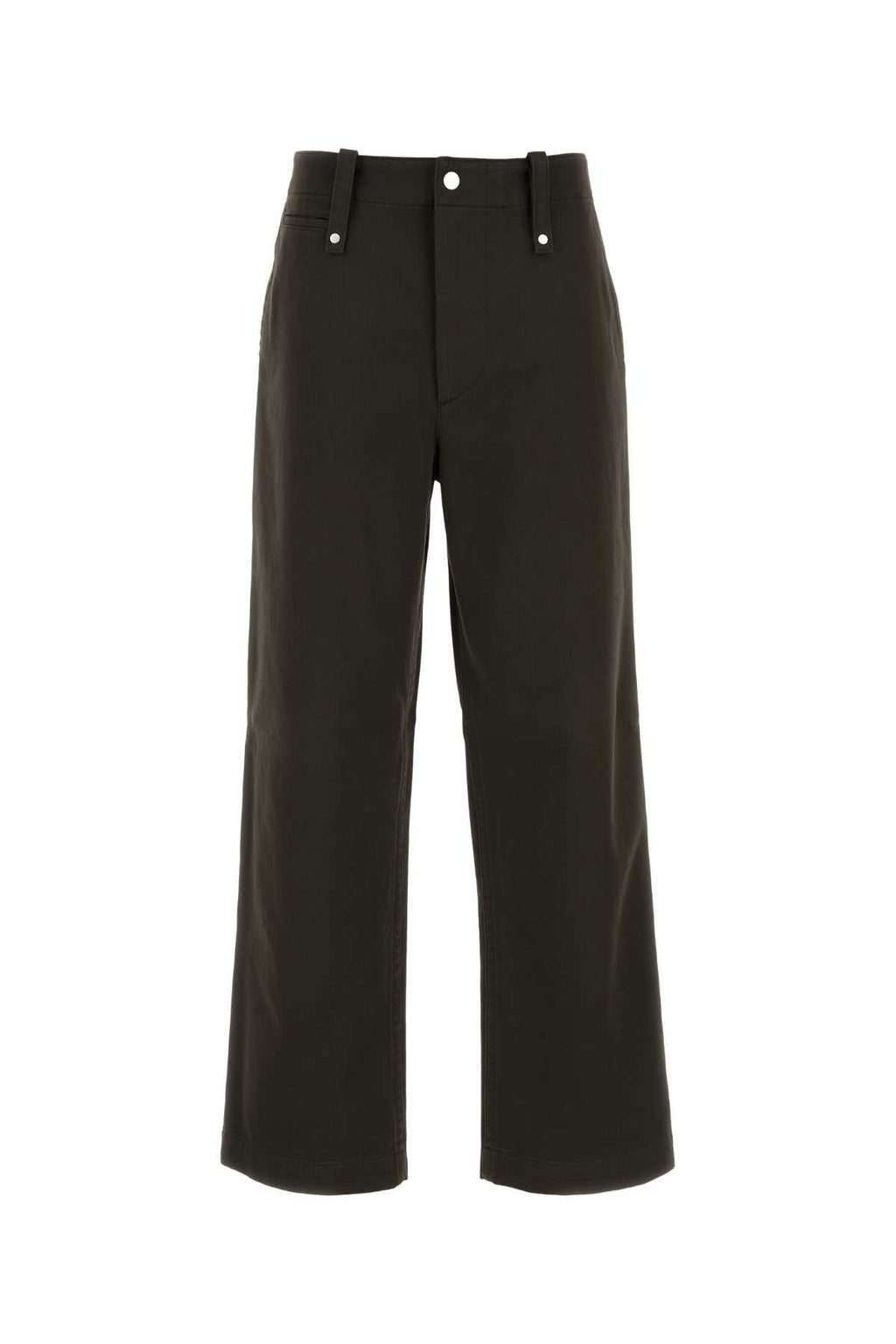 Burberry Men Chocolate Cotton Wide-Leg Pant