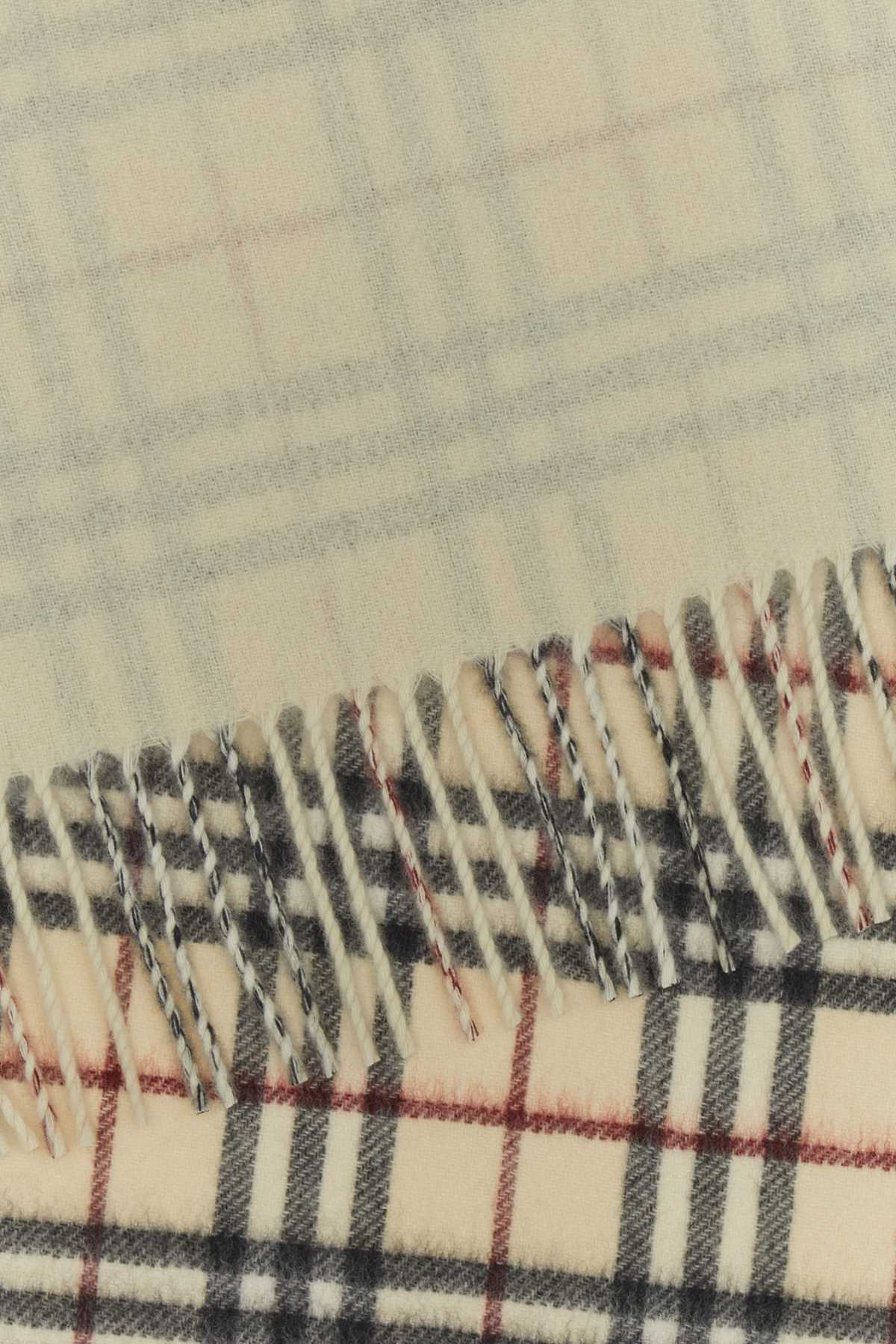 Burberry Men Embroidered Cashmere Scarf