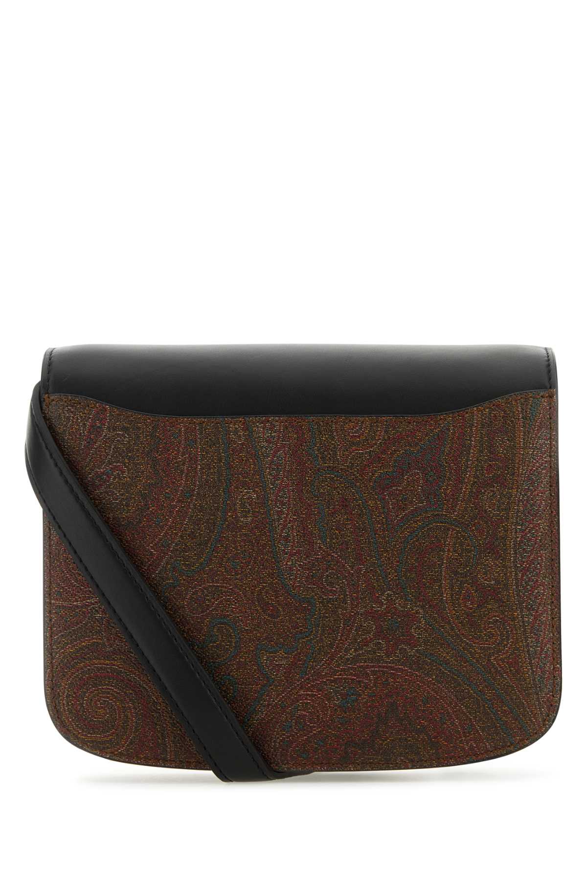Etro Women Multicolor Canvas And Leather Large Essential Crossbody Bag