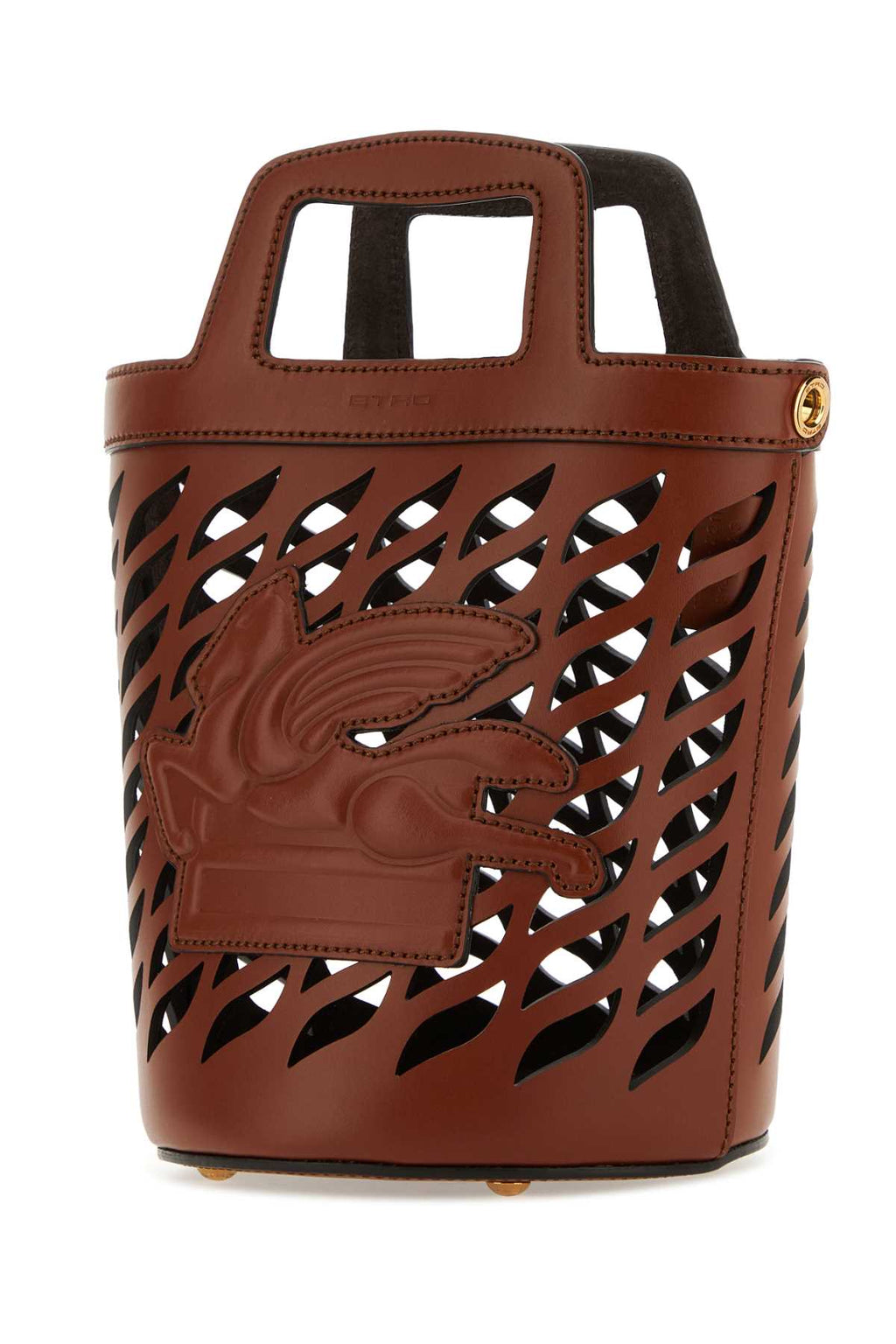 Etro Women Brown Leather Coffa Bucket Bag