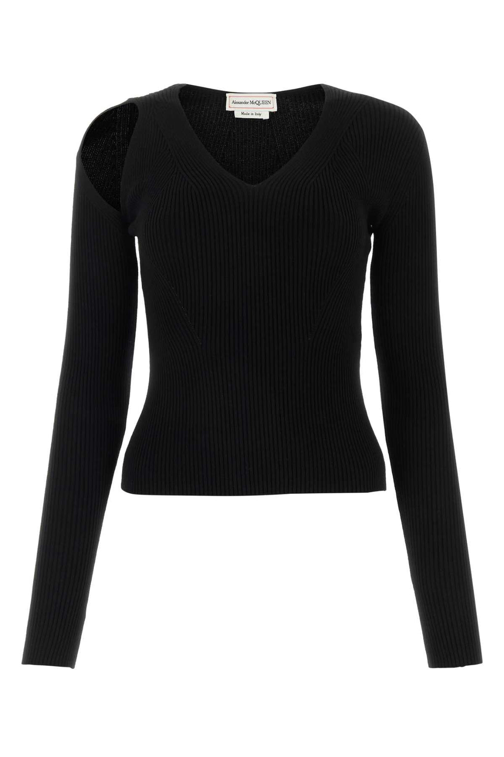 Alexander Mcqueen Women Black Wool Blend Sweater