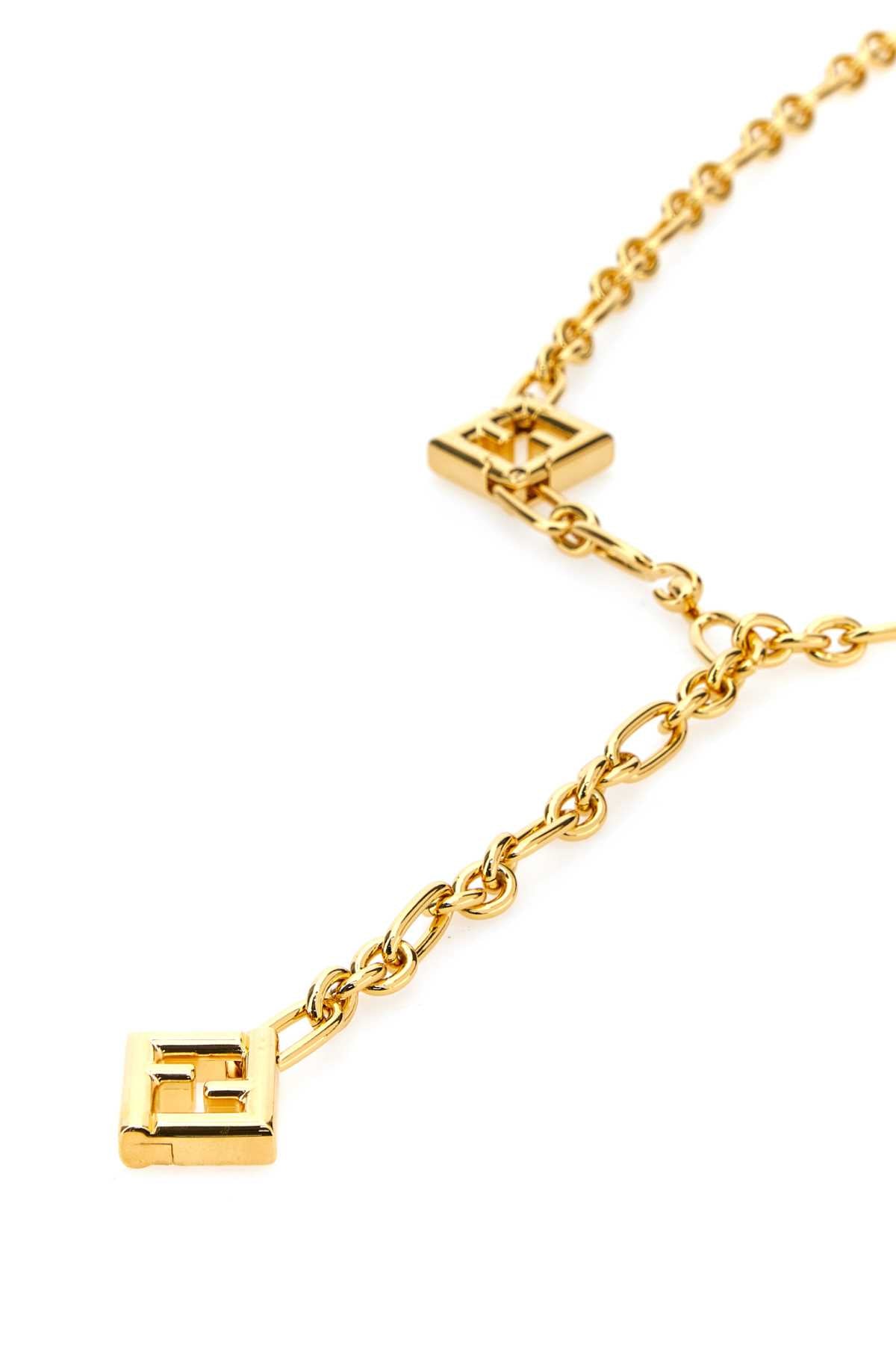 Fendi Women Golden Metal Belt