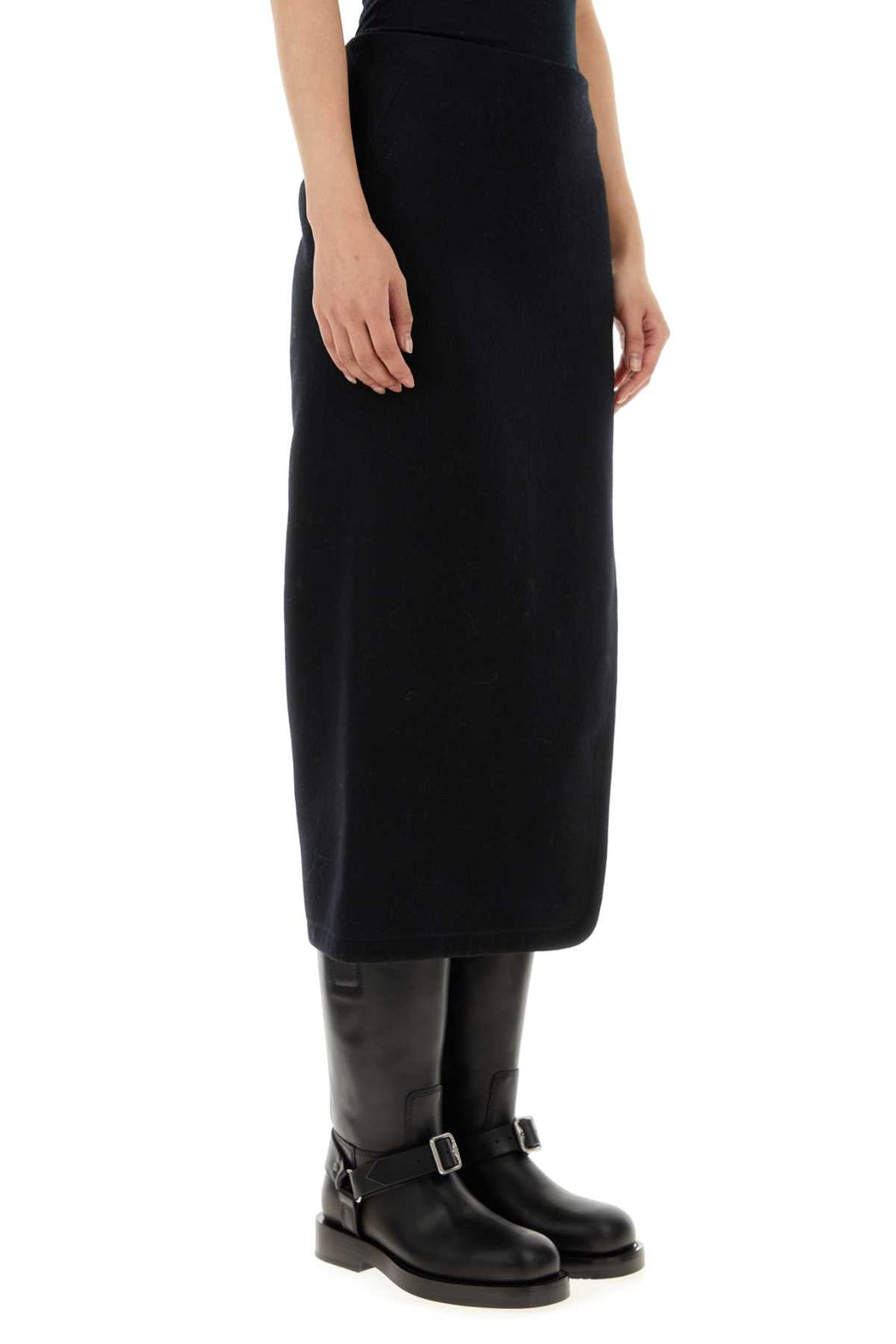 Ann Demeulemeester Women Black Felt Oline Skirt