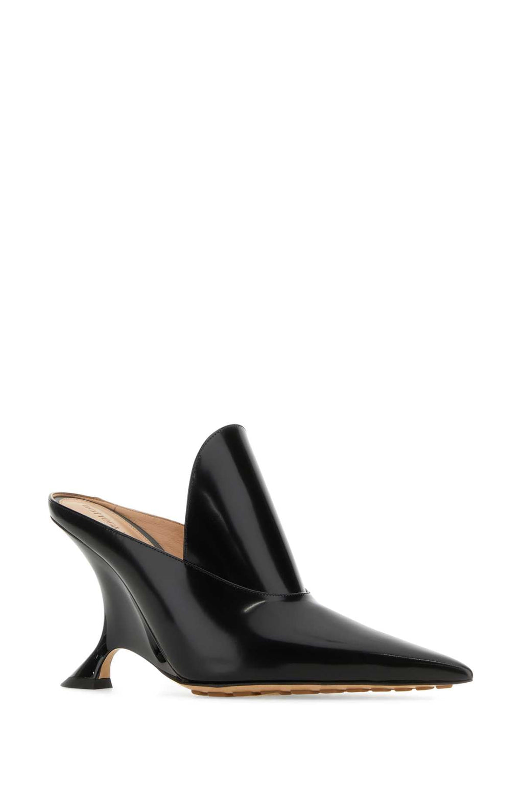 Bottega Veneta Women Black Leather Rocket Mules