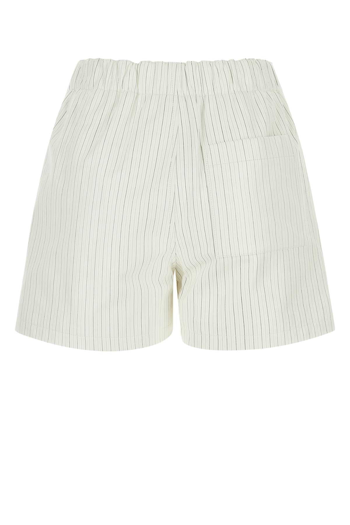 Bottega Veneta Women Printed Leather Shorts