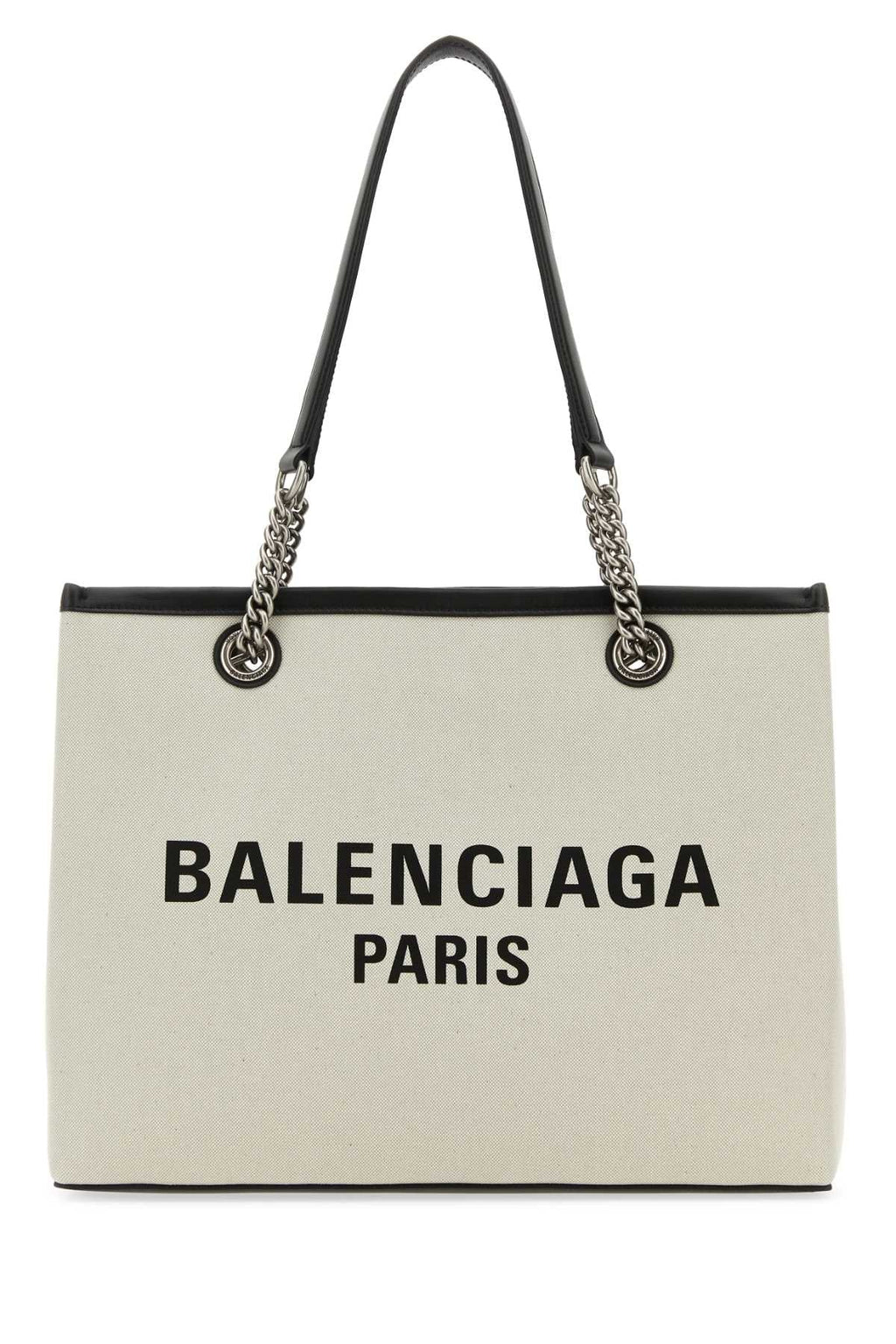 Balenciaga Women Ivory Canvas M Duty Free Shopping Bag