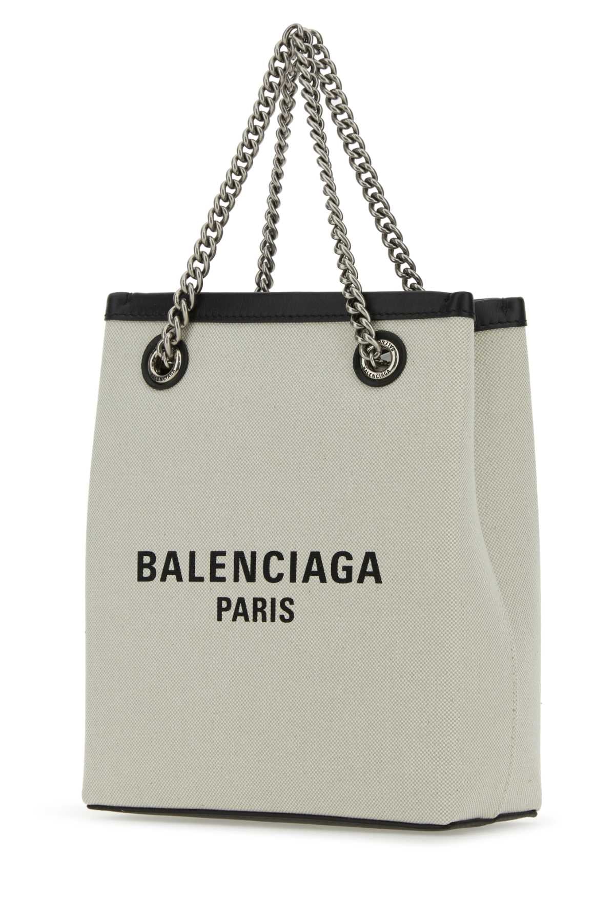 Balenciaga Women Sand Canvas Duty Free Handbag