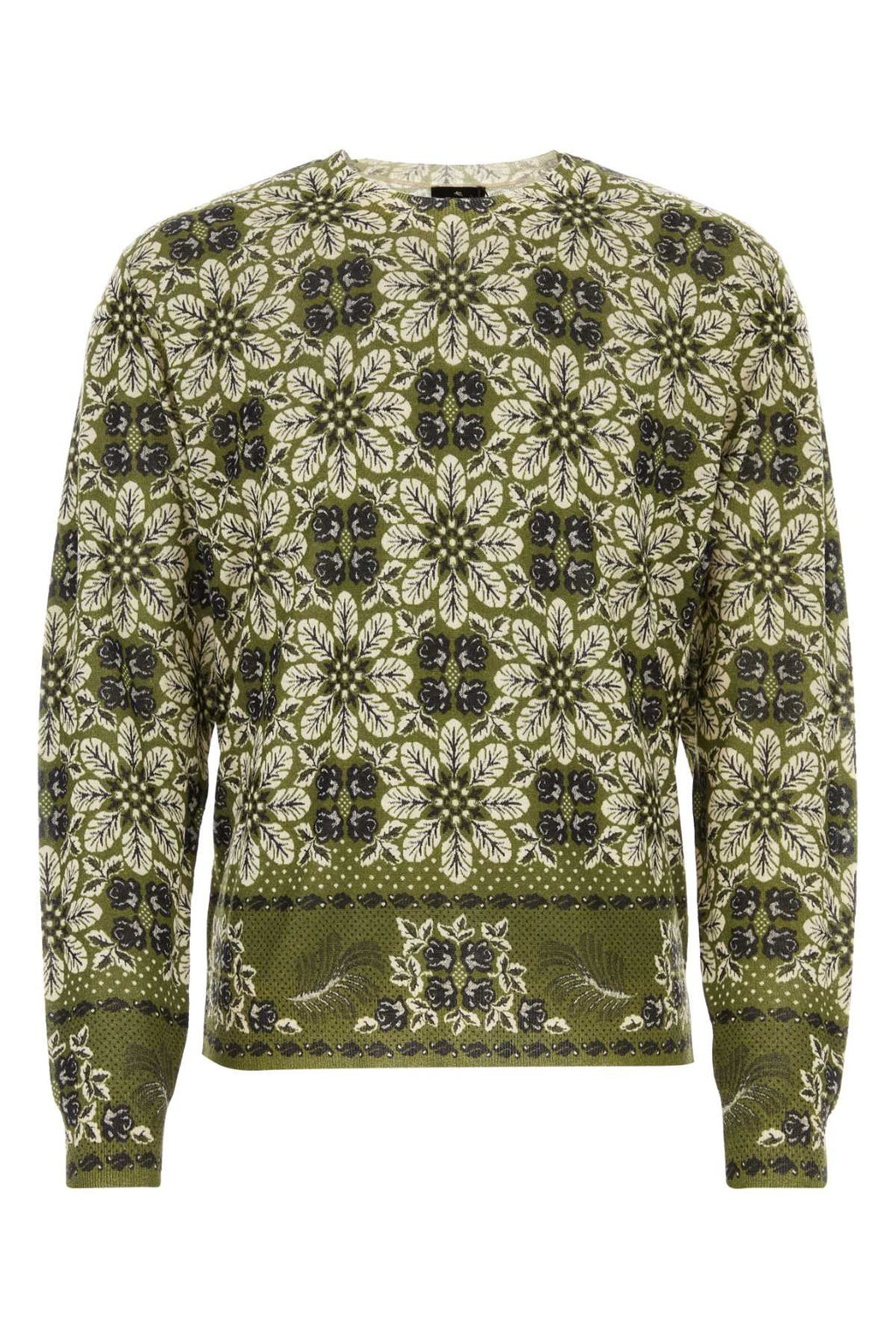 Etro Men Printed Silk Blend Sweater