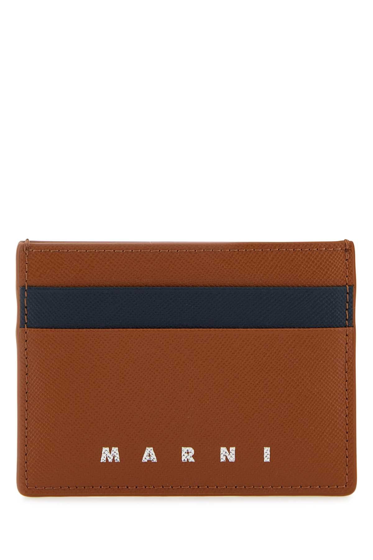 Marni Men Two-Tone Leather Cardholder