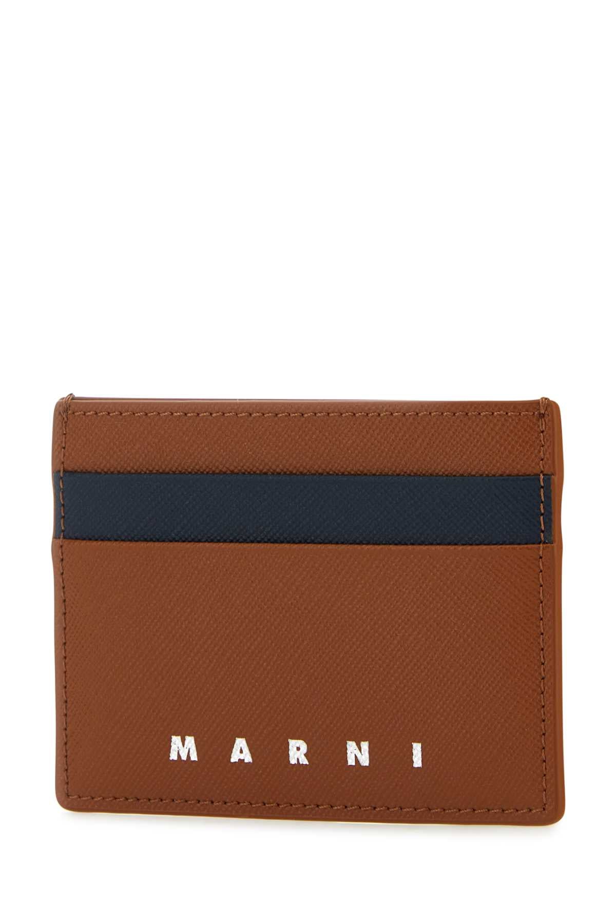 Marni Men Two-Tone Leather Cardholder